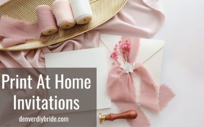 Print At Home DIY Wedding Invitations
