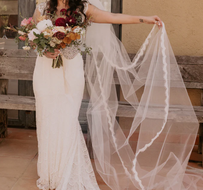 Cathedral length veil from One Blushing Bride